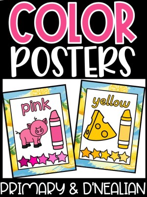 Lemon 4 Color Posters | Classroom Decor