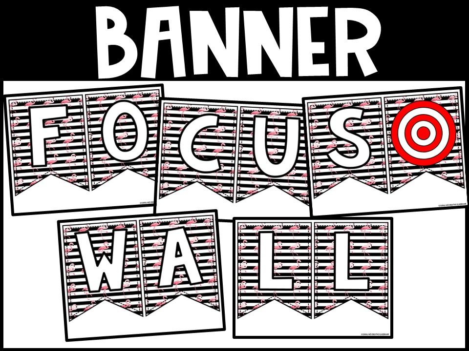 Tropical Flamingo 2 Reading Focus Wall and Banner - Image 2