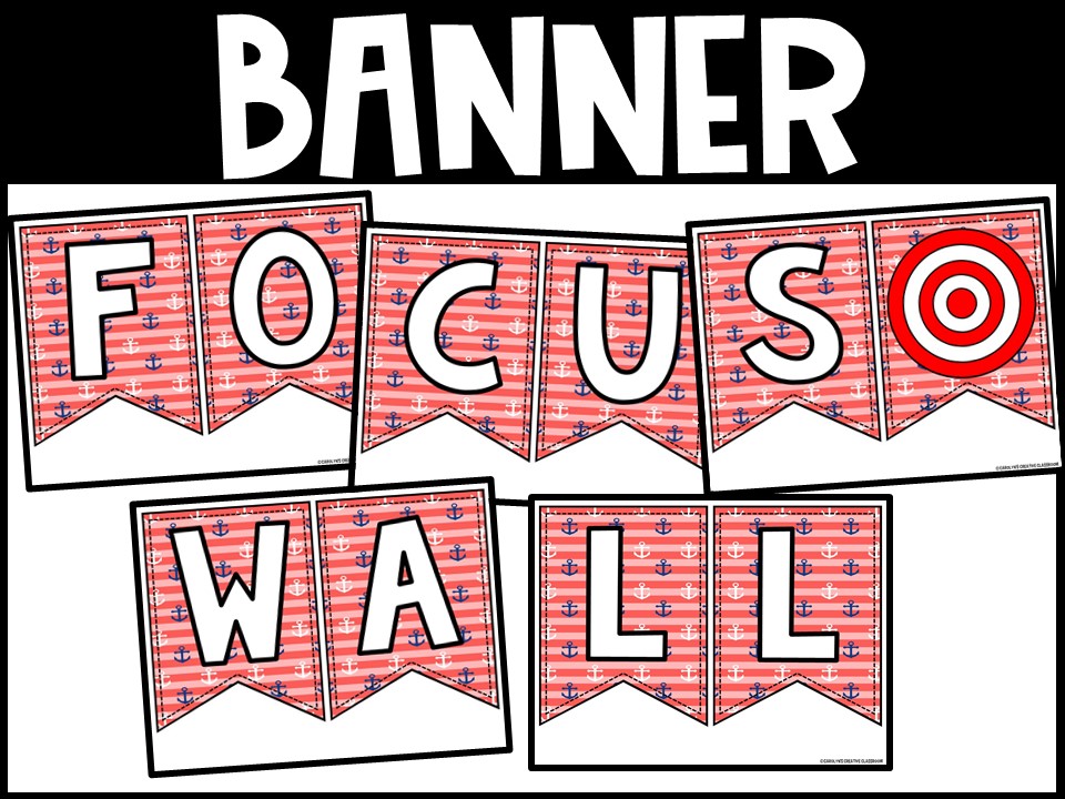 Nautical 1 Reading Focus Wall and Banner - Image 2