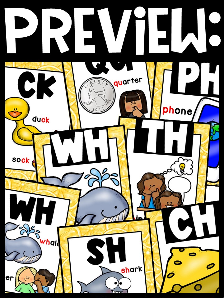 Lemon 1 Digraph Posters - Sound Wall Digraphs - Image 2