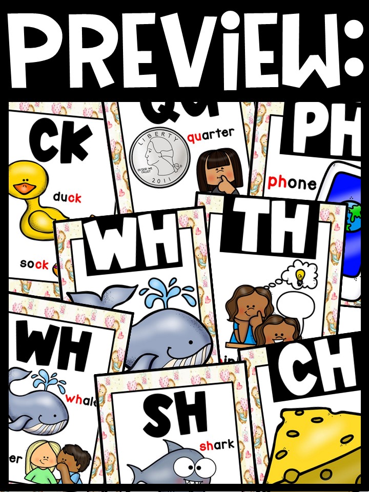 Hedgehog Digraph Posters - Sound Wall Digraphs - Image 2