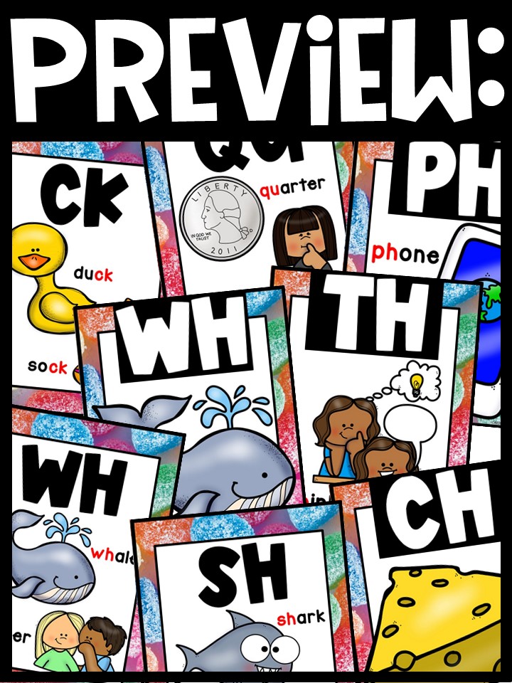 Candy Digraph Posters - Sound Wall Digraphs - Image 2