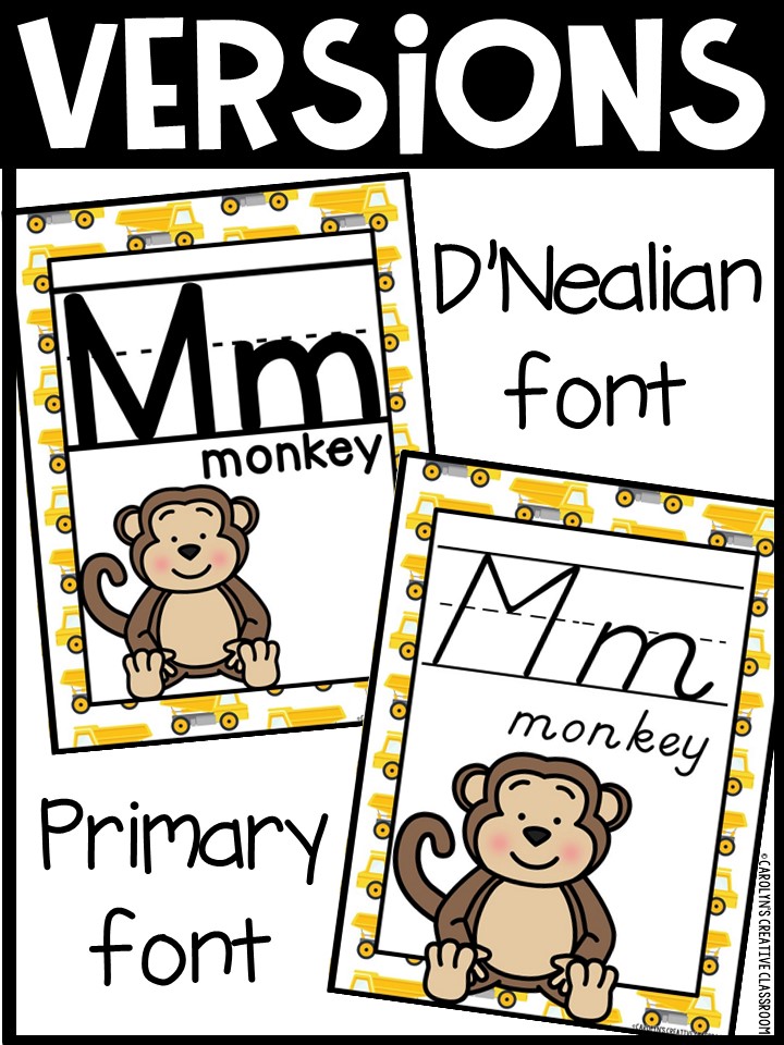 Alphabet Posters - Construction 2 Décor - Image 2