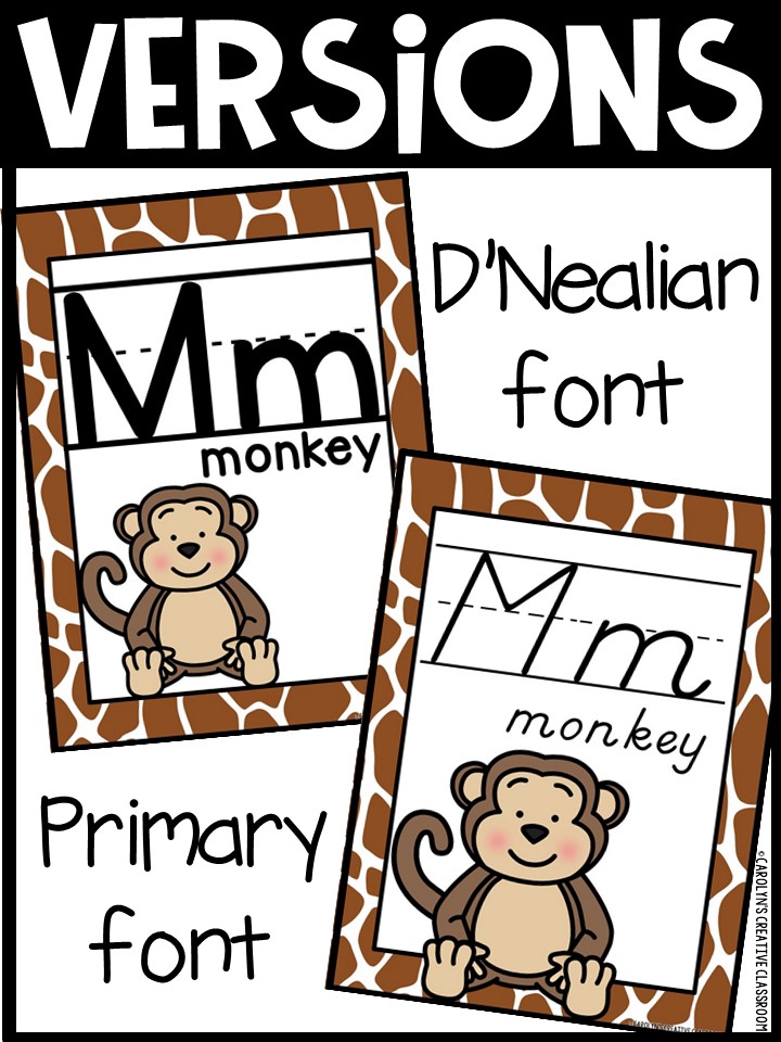 Alphabet Posters - Jungle Décor - Image 2