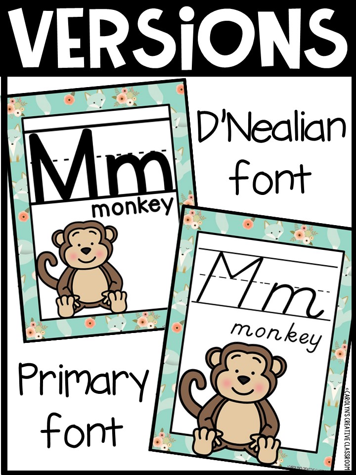 Alphabet Posters - Whimsical Woodland Décor - Image 2