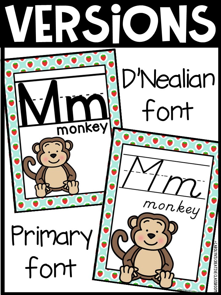 Alphabet Posters - Strawberry Décor - Image 2