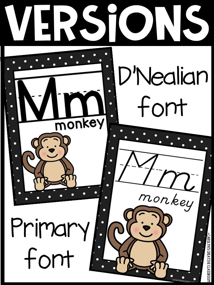 Alphabet Posters - Polka Dot Black and White 2 Décor - Image 2