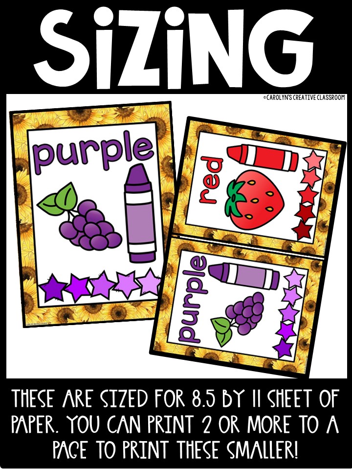 Sunflower 2 Color Posters | Classroom Decor - Image 2