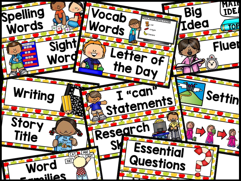 Apple Reading Focus Wall and Banner - Image 3