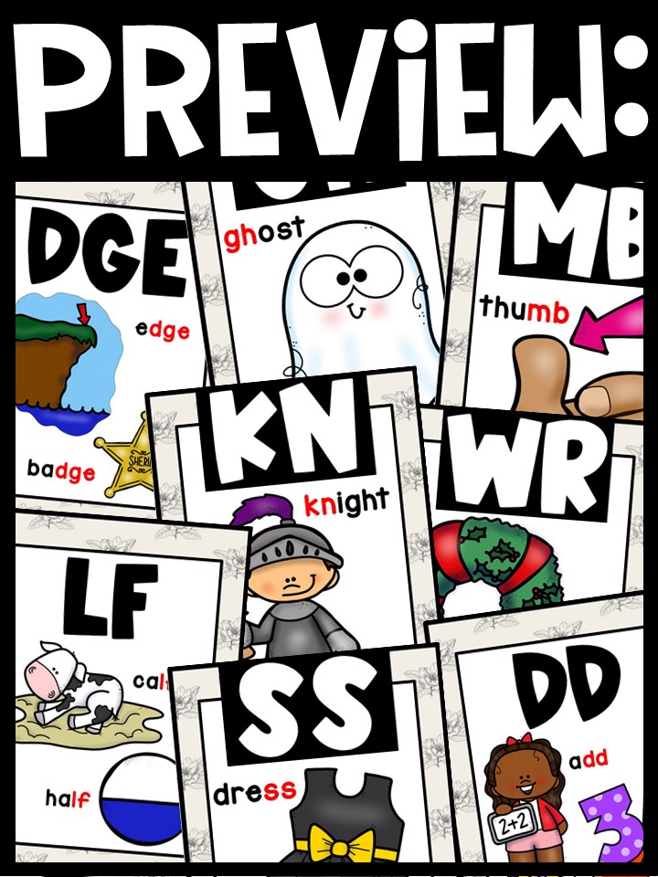 Vintage Farmhouse Digraph Posters - Sound Wall Digraphs - Image 3