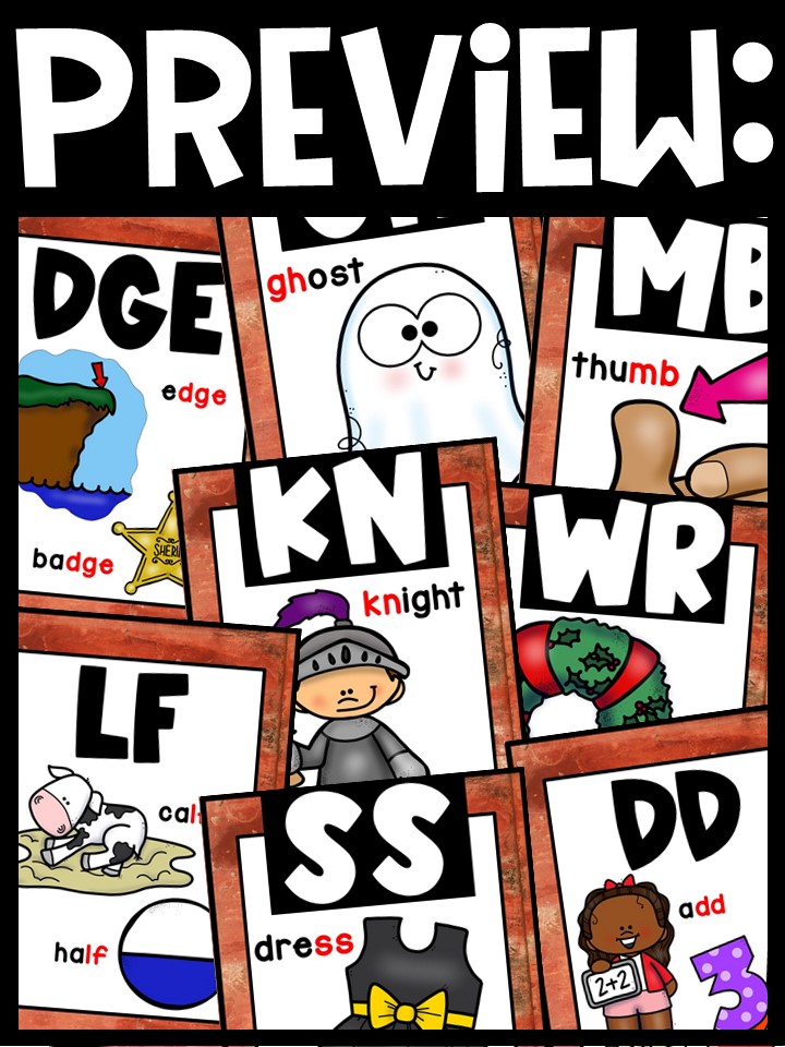 Rustic Farmhouse Digraph Posters - Sound Wall Digraphs - Image 3