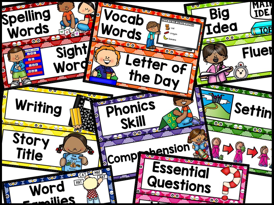 Owl 3 Reading Focus Wall and Banner - Image 3