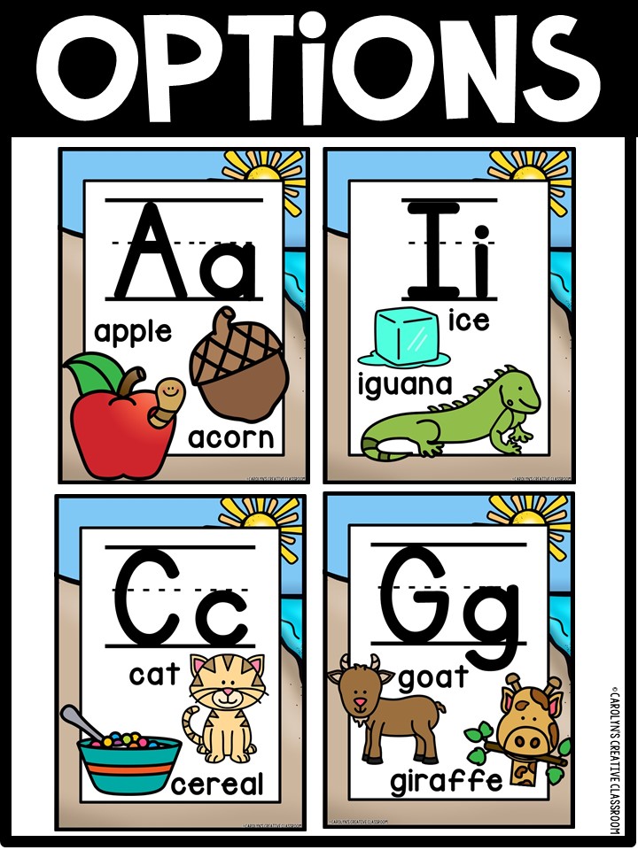 Alphabet Posters - Beach Décor - Image 3