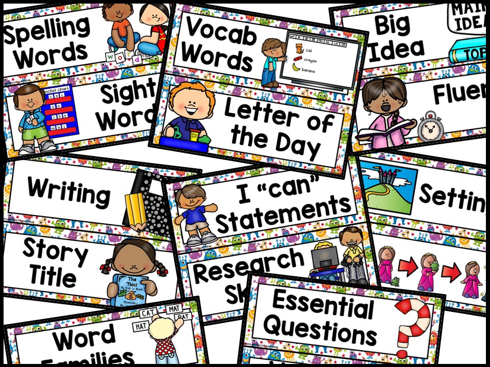Monster 2 Reading Focus Wall and Banner - Image 3