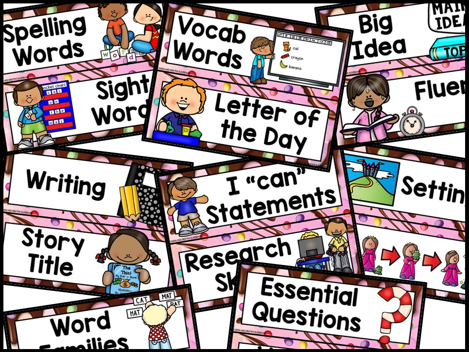 Candyland 1 Reading Focus Wall and Banner - Image 3