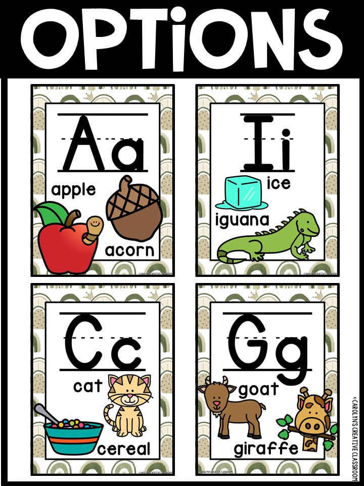 Alphabet Posters - Boho Rainbow Décor #1 - Image 3