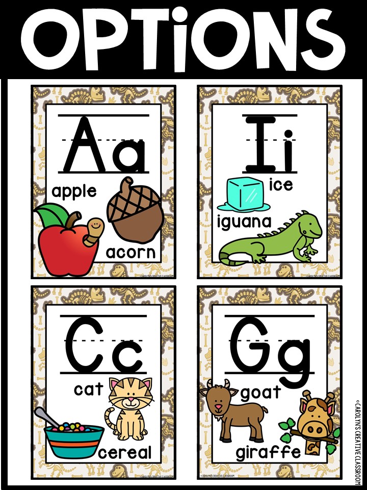 Alphabet Posters - Dinosaur 2 Décor - Image 3