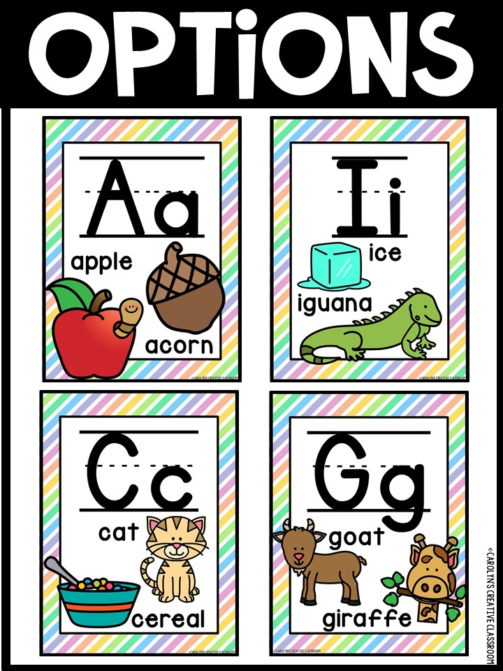 Alphabet Posters - Pastel 3 Décor - Image 3