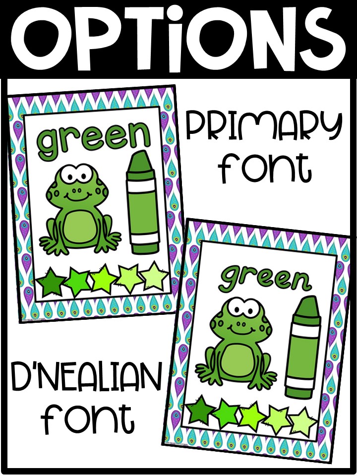 Peacock Color Posters | Classroom Decor - Image 3