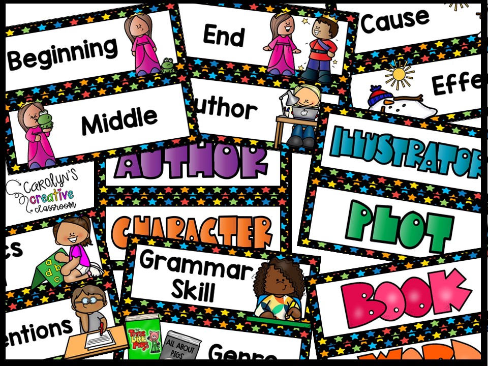 Black and Primary Colors Reading Focus Wall and Banner - Image 4