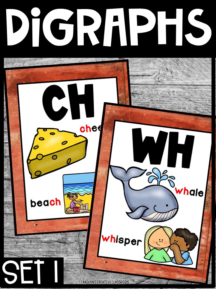 Rustic Farmhouse Digraph Posters - Sound Wall Digraphs - Image 4