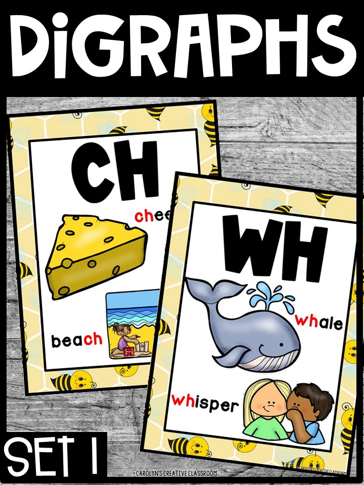 Bee 2 Digraph Posters - Sound Wall Digraphs - Image 4