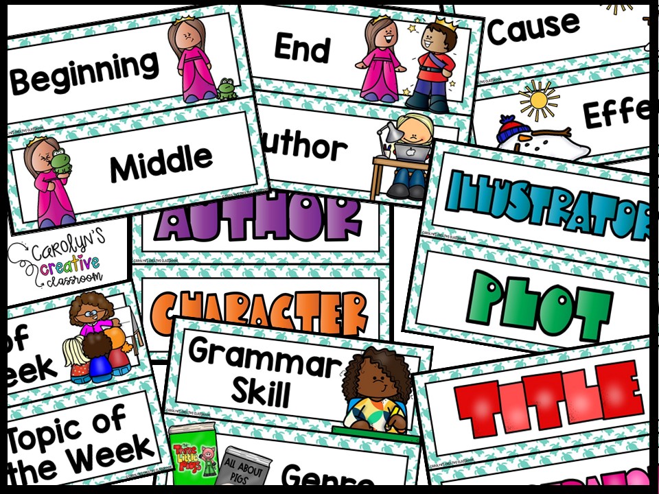 Sea Turtle Reading Focus Wall and Banner - Image 4