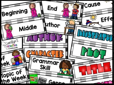 Plaid Black Reading Focus Wall and Banner