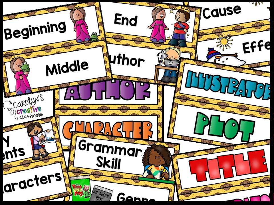 Monkey Reading Focus Wall and Banner - Image 4