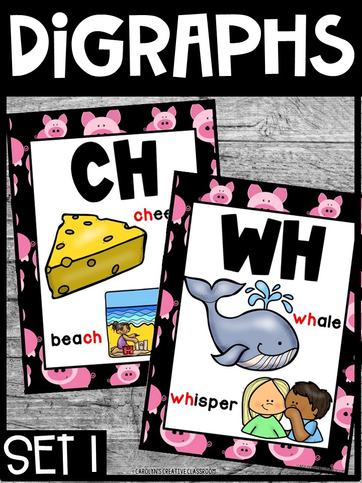 Pigs 2 Digraph Posters - Sound Wall Digraphs - Image 4
