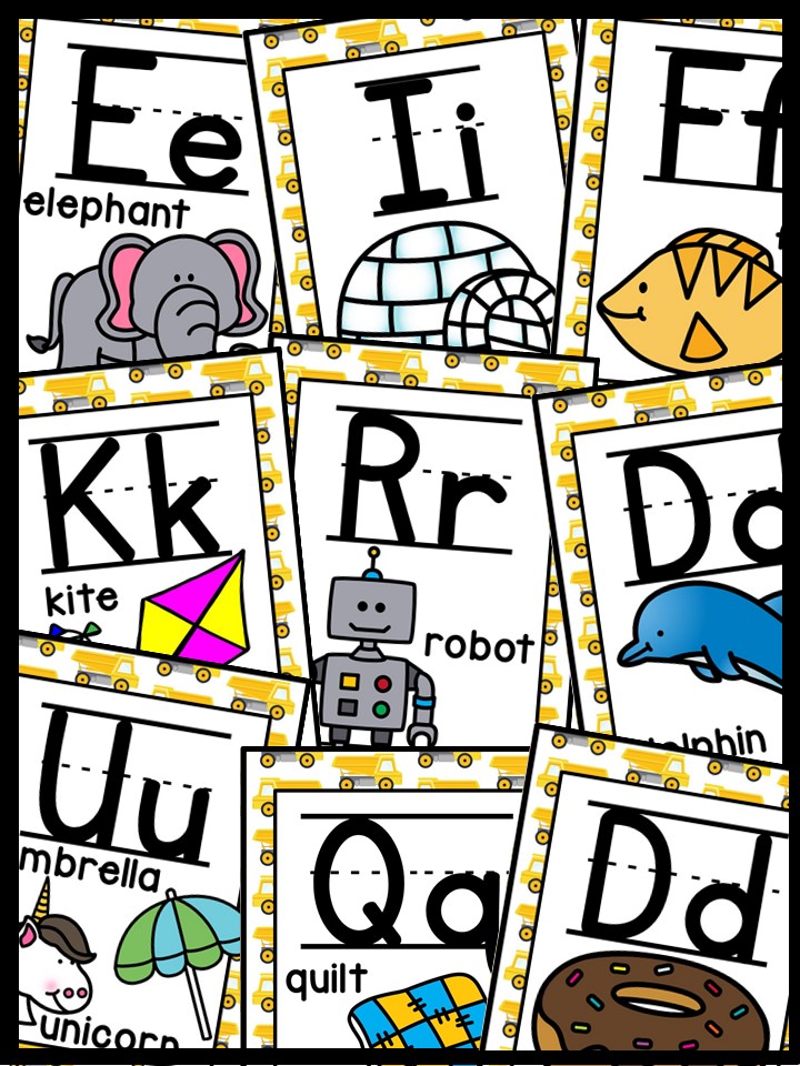 Alphabet Posters - Construction 2 Décor - Image 4