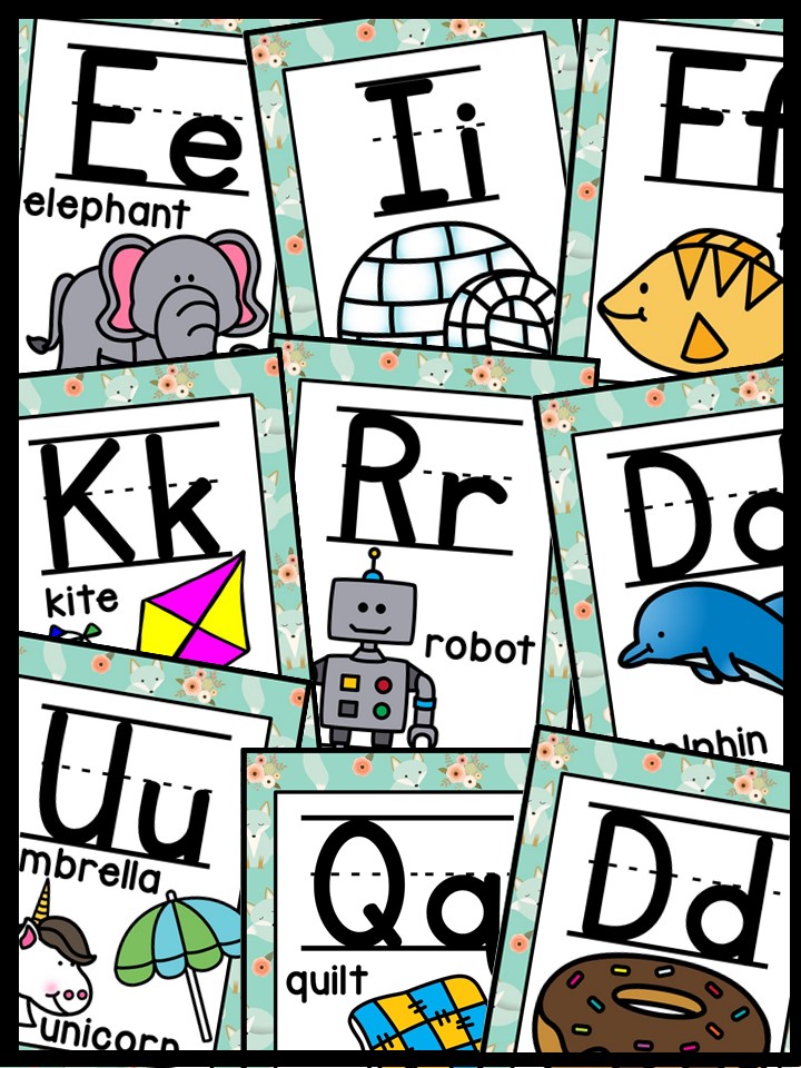 Alphabet Posters - Whimsical Woodland Décor - Image 4