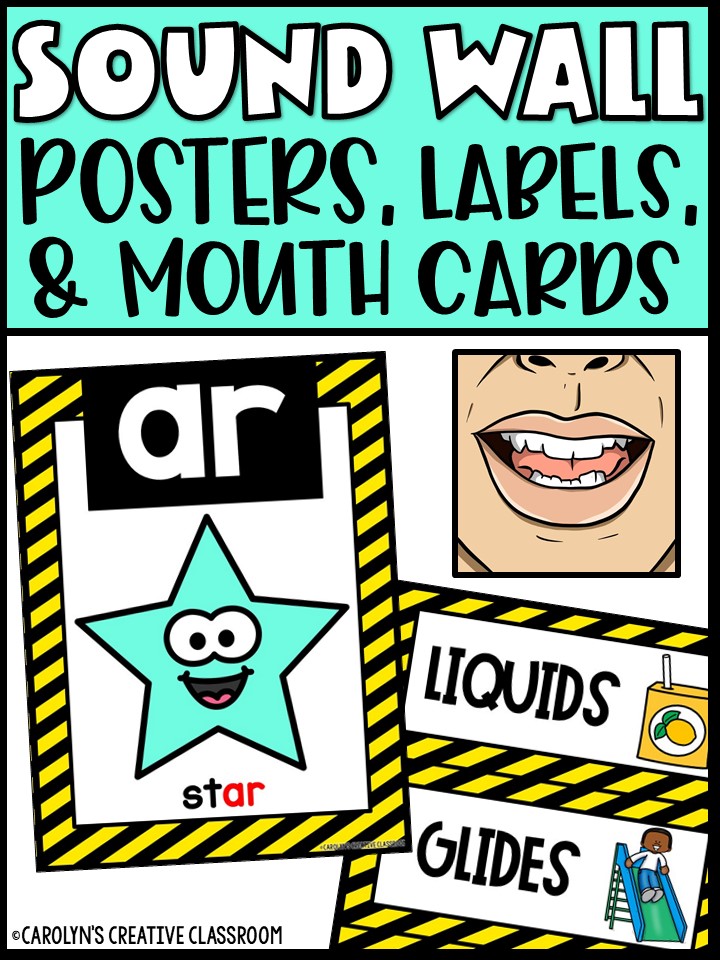 Sound Wall - Phoneme with Mouth Examples (Construction 1 Theme)