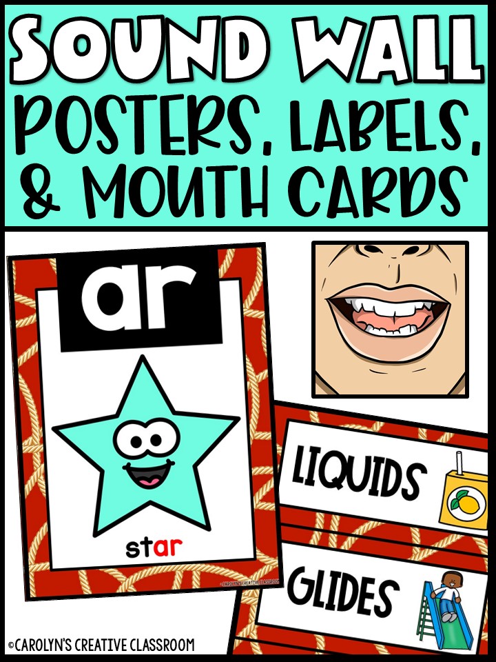 Sound Wall - Phoneme with Mouth Examples (Cowboy 3 Theme)