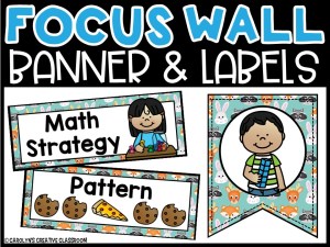 Woodland Animals 1 Math Focus Wall and Banner