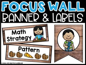 Wood Math Focus Wall and Banner