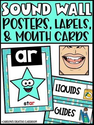 Sound Wall - Phoneme with Mouth Examples (Llama Theme)