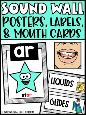 Sound Wall - Phoneme with Mouth Examples (Modern Farmhouse Theme)