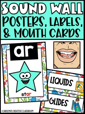 Sound Wall - Phoneme with Mouth Examples (Ocean 3 Theme)