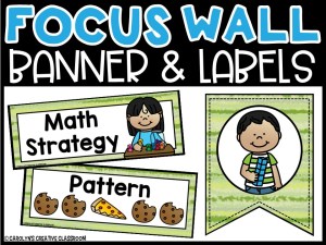 Watermelon 3 Math Focus Wall and Banner
