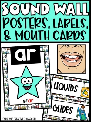 Sound Wall - Phoneme with Mouth Examples (Racing Theme)