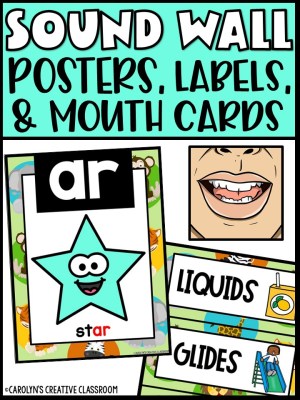 Sound Wall - Phoneme with Mouth Examples (Safari 1 Theme)