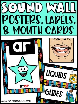 Sound Wall - Phoneme with Mouth Examples (Super Hero Theme)