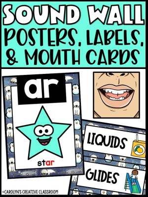 Sound Wall - Phoneme with Mouth Examples (Winter Animals Theme)