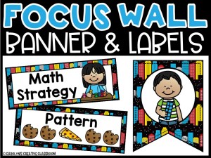 Super Hero Math Focus Wall and Banner
