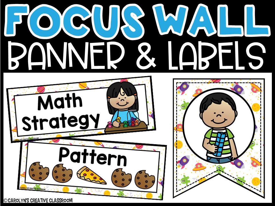 Space 2 Math Focus Wall and Banner