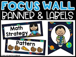 Space 1 Math Focus Wall and Banner