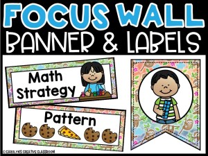 Sloth Math Focus Wall and Banner