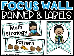 Sea Turtle Math Focus Wall and Banner