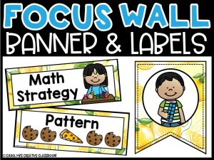 Lemon 3 Math Focus Wall and Banner